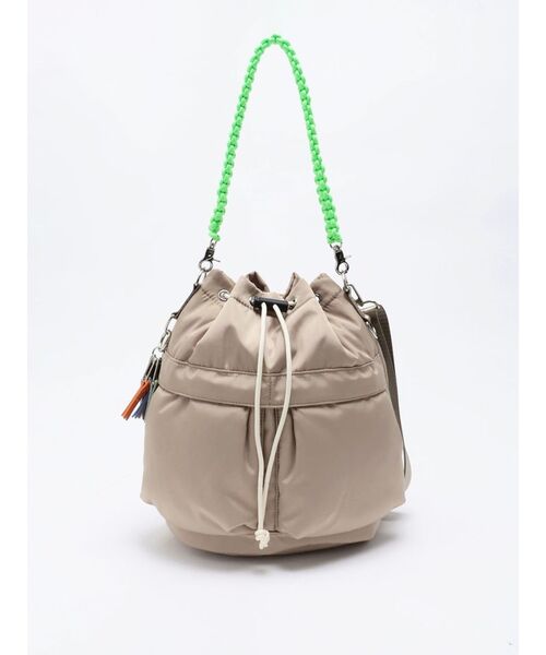 cheek(BAG)(チーク)の「【cheek】kinchaku code 2 way tote(トートバッグ・レディース・ブラック/ホワイト/パープル/ベージュ・FREE)」の15枚目の写真