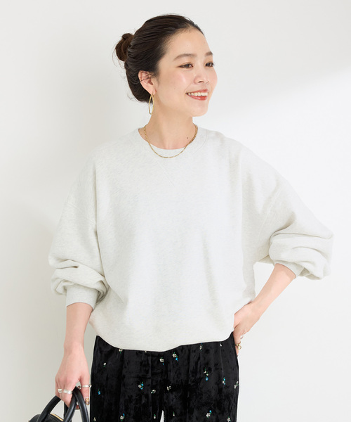 B.C STOCK（ベーセーストック）の「ウォッシャブル / バックプリントプルオーバー（スウェット・レディース・ネイビー/ボルドー/グレー・FREE）」の7枚目の写真