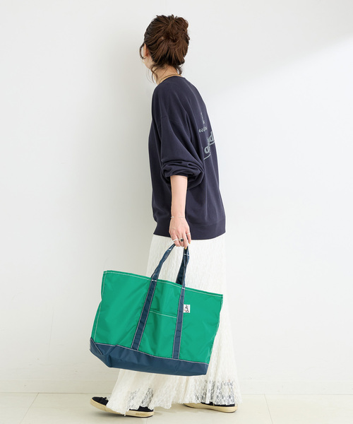 B.C STOCK（ベーセーストック）の「ウォッシャブル / バックプリントプルオーバー（スウェット・レディース・ネイビー/ボルドー/グレー・FREE）」の12枚目の写真