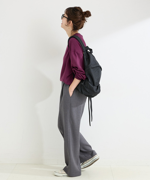 B.C STOCK（ベーセーストック）の「ウォッシャブル / バックプリントプルオーバー（スウェット・レディース・ネイビー/ボルドー/グレー・FREE）」の18枚目の写真