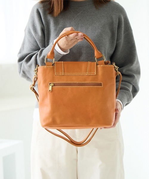 zucchero(ズッケロ)の「本革 2way ハンドバッグ ショルダーバッグ 40031(ショルダーバッグ・レディース・ブラウン・FREE)」の10枚目の写真