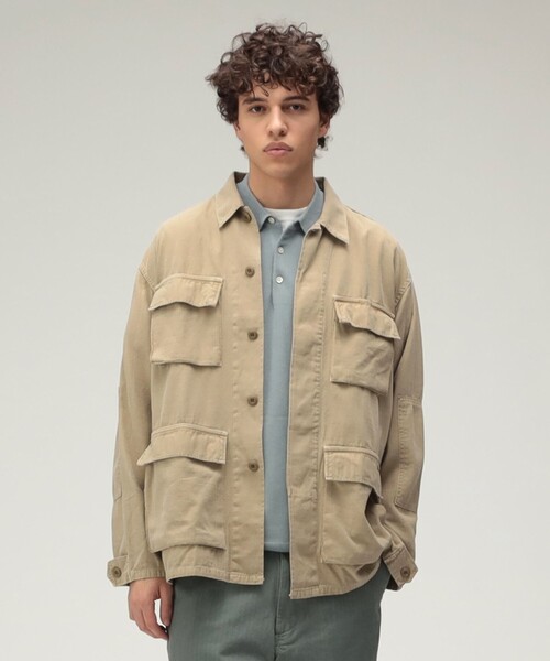 REMI RELIEF(レミレリーフ)の「【別注】REMI RELIEF / Military Shirt Jacket Cotton(ブルゾン・メンズ・グリーン系その他5/ネイビー/カーキ・SMALL/MEDIUM/LARGE/X-LARGE)」の6枚目の写真