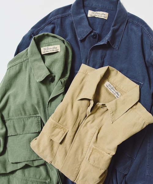 REMI RELIEF(レミレリーフ)の「【別注】REMI RELIEF / Military Shirt Jacket Cotton(ブルゾン・メンズ・グリーン系その他5/ネイビー/カーキ・SMALL/MEDIUM/LARGE/X-LARGE)」の1枚目の写真