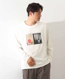 フォトグラフィック長袖Tシャツ