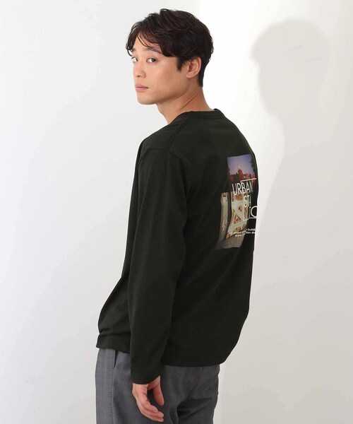 THE SHOP TK （ザ ショップ ティーケー ）の「フォトグラフィック長袖Tシャツ（Tシャツ/カットソー・メンズ・ブラック系/ホワイト系3/オフホワイト/ブラック・04/03/02）」の10枚目の写真