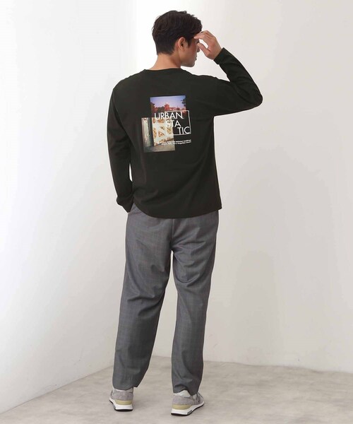 THE SHOP TK （ザ ショップ ティーケー ）の「フォトグラフィック長袖Tシャツ（Tシャツ/カットソー・メンズ・ブラック系/ホワイト系3/オフホワイト/ブラック・04/03/02）」の12枚目の写真