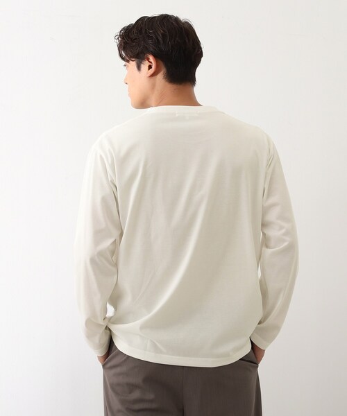 THE SHOP TK （ザ ショップ ティーケー ）の「フォトグラフィック長袖Tシャツ（Tシャツ/カットソー・メンズ・ブラック系/ホワイト系3/オフホワイト/ブラック・04/03/02）」の15枚目の写真
