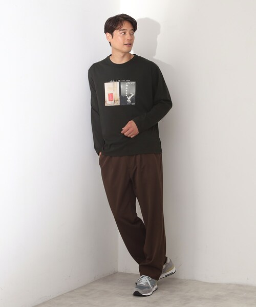 THE SHOP TK （ザ ショップ ティーケー ）の「フォトグラフィック長袖Tシャツ（Tシャツ/カットソー・メンズ・ブラック系/ホワイト系3/オフホワイト/ブラック・04/03/02）」の20枚目の写真