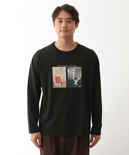 THE SHOP TK （ザ ショップ ティーケー ）の「フォトグラフィック長袖Tシャツ（Tシャツ/カットソー・メンズ・ブラック系/ホワイト系3/オフホワイト/ブラック・04/03/02）」の22枚目の写真
