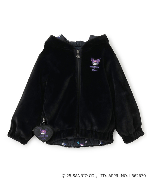 ANNA SUI mini♡猫耳♡ファーブルゾン♡LL ANNA SUI mini♡猫耳ファーブルゾン♡L