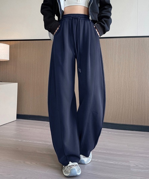 ReRe(リリ)の「ワイドシルエットスウェットパンツ(スウェットパンツ・レディース・ブラック/ネイビー/ダークグレー/ライトグレー/アッシュグレー/ホワイト・MEDIUM)」の6枚目の写真