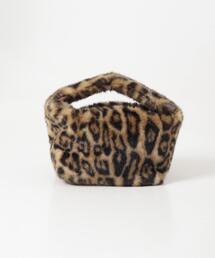LE VERNIS Fake fur micro bag
