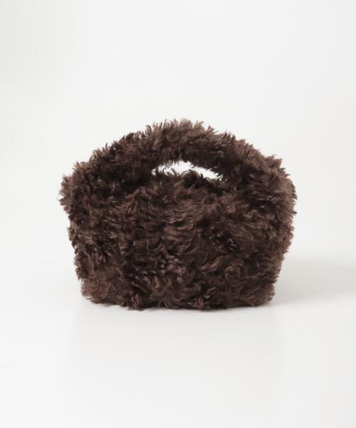 LE VERNIS（ル・ベルニ）の「LE VERNIS　Fake fur micro bag（ハンドバッグ・レディース・アニマル/ブラウン・ONE）」の3枚目の写真