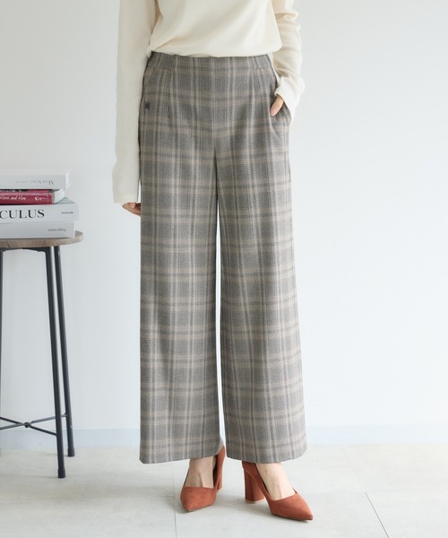 KATHARINE ROSS(キャサリンロス)の「【KATHARINE ROSS】両面起毛セミワイドパンツ(その他パンツ・レディース・グレー/ベージュ・SMALL/MEDIUM)」の1枚目の写真