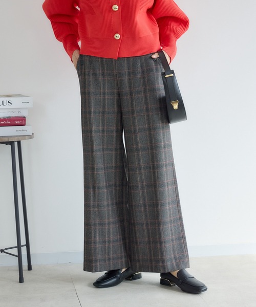 KATHARINE ROSS(キャサリンロス)の「【KATHARINE ROSS】両面起毛セミワイドパンツ(その他パンツ・レディース・グレー/ベージュ・SMALL/MEDIUM)」の6枚目の写真