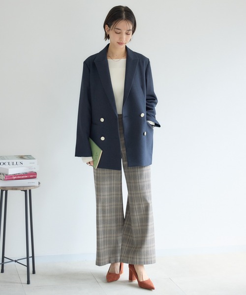 KATHARINE ROSS(キャサリンロス)の「【KATHARINE ROSS】両面起毛セミワイドパンツ(その他パンツ・レディース・グレー/ベージュ・SMALL/MEDIUM)」の9枚目の写真