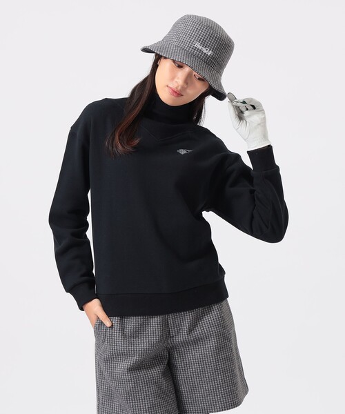 BEAMS GOLF(ビームスゴルフ)の「ORANGE LABEL / スタンドカラー 裏毛 プルオーバー(スウェット・レディース・ブラック/ホワイト/グレー・LARGE/MEDIUM/SMALL)」の2枚目の写真