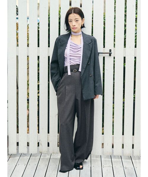 バイカラーベルトパンツ（その他パンツ）｜LAGUNAMOON（ラグナムーン