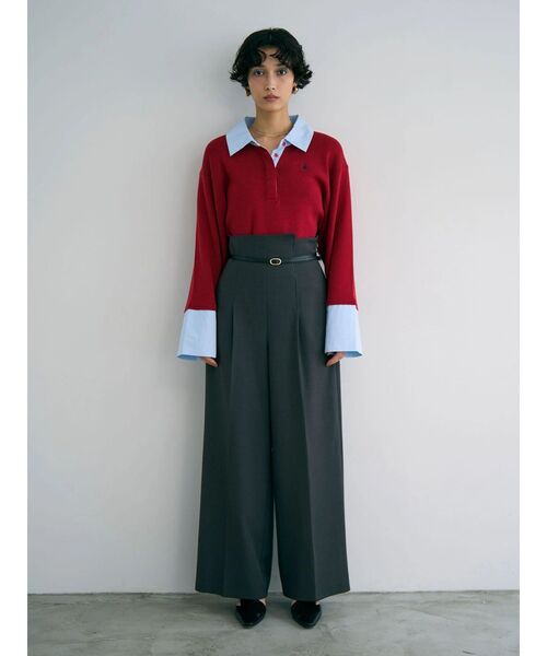 バイカラーベルトパンツ（その他パンツ）｜LAGUNAMOON（ラグナムーン