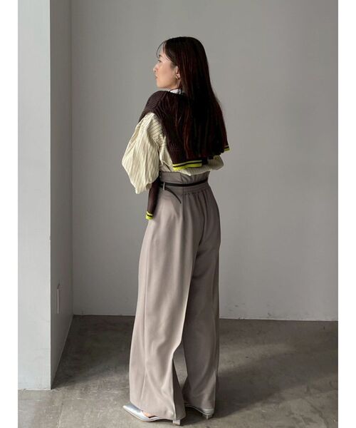 バイカラーベルトパンツ（その他パンツ）｜LAGUNAMOON（ラグナムーン