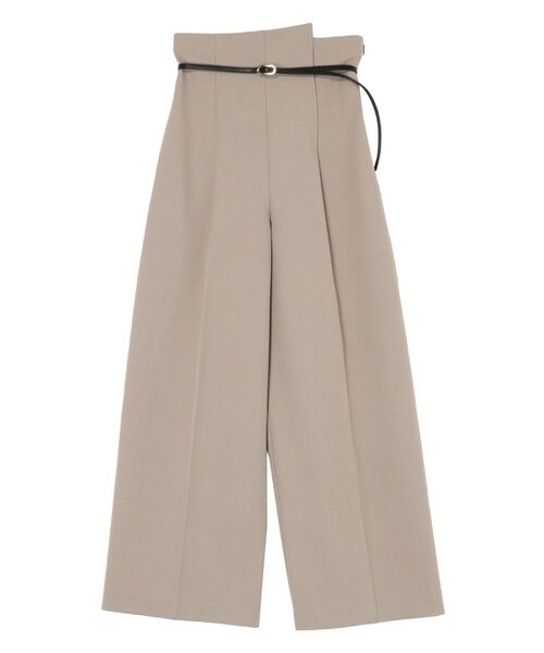 LAGUNAMOON（ラグナムーン）の「バイカラーベルトパンツ（その他パンツ・レディース・アイボリー/ダークブラウン/チャコールグレー/モカ・SMALL/MEDIUM）」の6枚目の写真