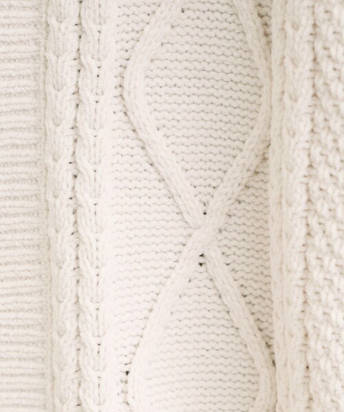 SHOO・LA・RUE(シューラルー)の「【洗濯機可/S-LL】大人の抜け感 ざっくり編み モールケーブルカーディガン【CIRCRIC】(カーディガン/ボレロ・レディース・ブラウン系/イエロー系その他/アイボリー・04/03/02/01)」の17枚目の写真