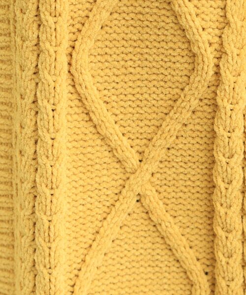 SHOO・LA・RUE(シューラルー)の「【洗濯機可/S-LL】大人の抜け感 ざっくり編み モールケーブルカーディガン【CIRCRIC】(カーディガン/ボレロ・レディース・ブラウン系/イエロー系その他/アイボリー・04/03/02/01)」の21枚目の写真