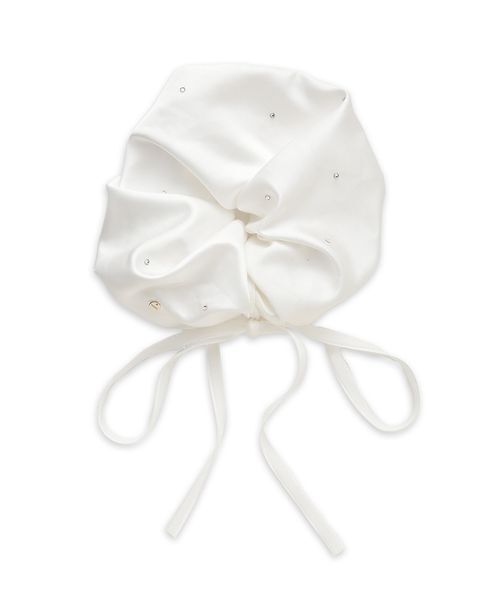 SNIDEL（スナイデル）の「ベロアリボン付きシュシュ（シュシュ・レディース・ブラック/ブルー/ホワイト・F）」の10枚目の写真