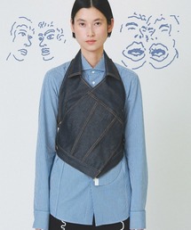ribbon denim vest（ベスト）｜soduk（スドーク）のファッション通販