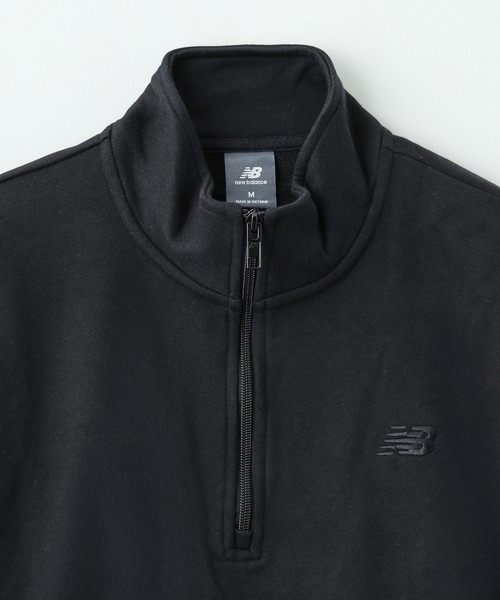 NEW BALANCE（ニューバランス）の「NEW BALANCE Athletics FLEECE HALF ZIP MT43501（パーカー・メンズ・ブラック/アッシュ・L/S/M）」の4枚目の写真