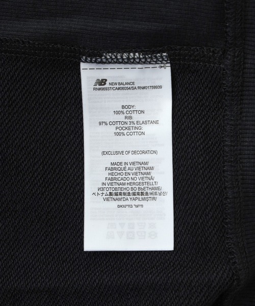 NEW BALANCE（ニューバランス）の「NEW BALANCE Athletics FLEECE HALF ZIP MT43501（パーカー・メンズ・ブラック/アッシュ・L/S/M）」の8枚目の写真