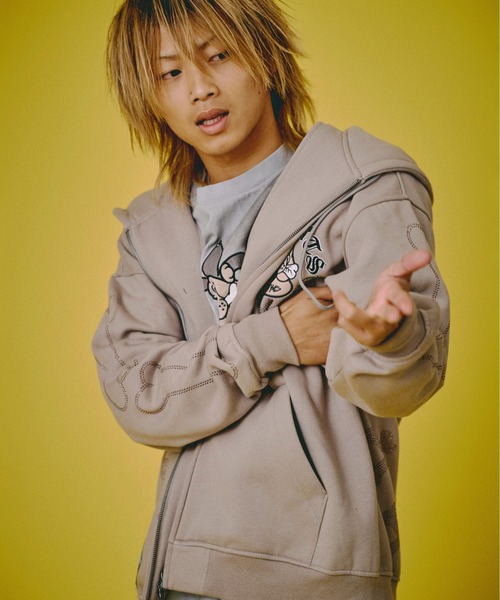 GALFY-ピカピカ骨骨パーカー（パーカー）｜GALFY（ガルフィー）の