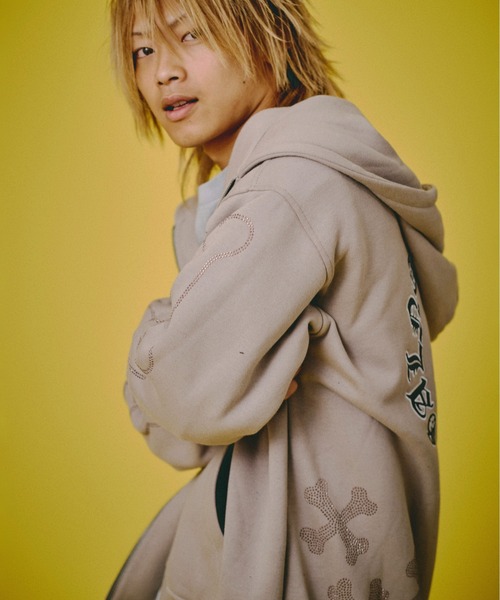 セール】GALFY-ピカピカ骨骨パーカー（パーカー）｜GALFY（ガルフィー