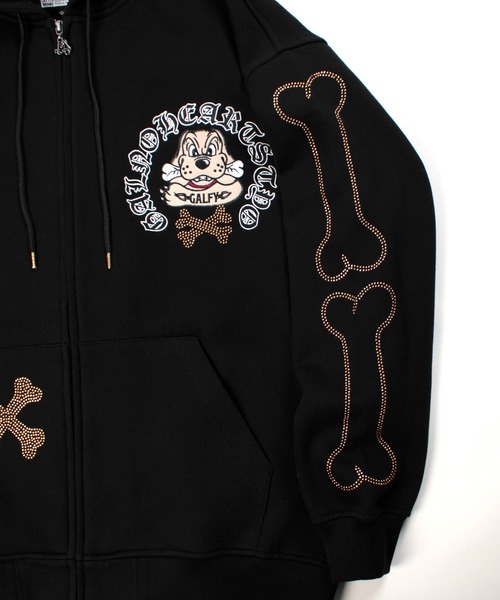 GALFY-ピカピカ骨骨パーカー（パーカー）｜GALFY（ガルフィー）の