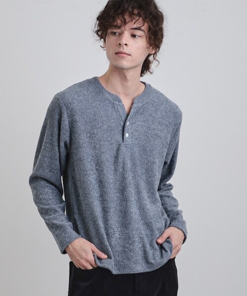 tk.TAKEO KIKUCHI(ティーケータケオキクチ)の「フェイクレイヤードモールカットソー(Tシャツ/カットソー・メンズ・ブラック/ライトブルー/ネイビー・02/03/04)」の8枚目の写真