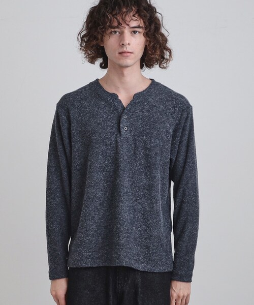 tk.TAKEO KIKUCHI(ティーケータケオキクチ)の「フェイクレイヤードモールカットソー(Tシャツ/カットソー・メンズ・ブラック/ライトブルー/ネイビー・02/03/04)」の16枚目の写真