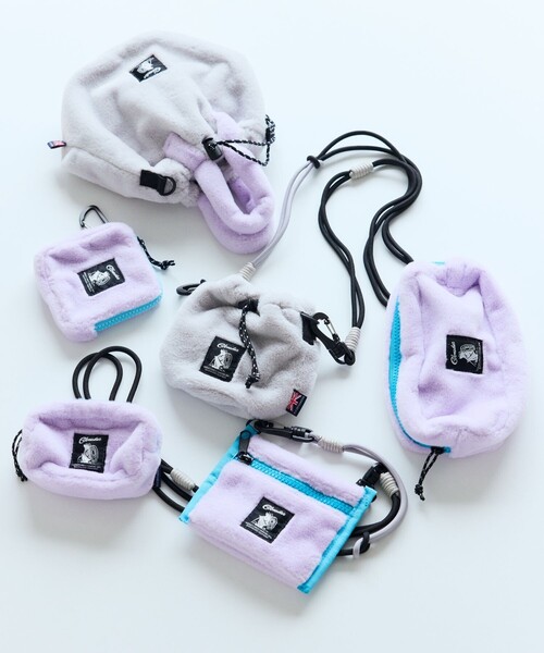 COBMASTER(コブマスター)の「Cobmaster/コブマスター 別注Fluffy Drawstring bag mini ドローストリング ミニバッグ(ショルダーバッグ・レディース・ブラック/グレー/グリーン/ピンク/ベージュ・ONE SIZE)」の9枚目の写真
