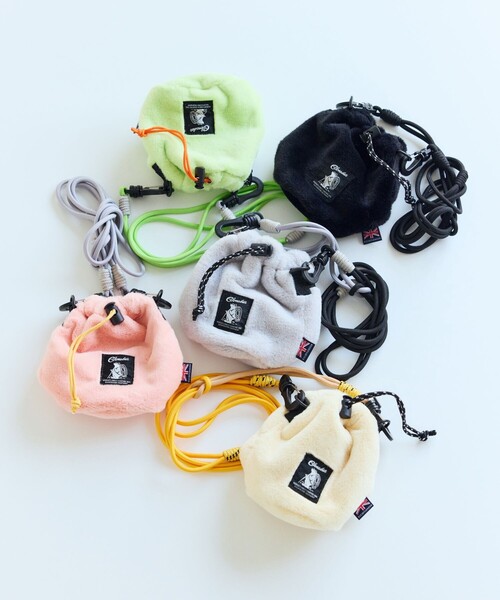 COBMASTER(コブマスター)の「Cobmaster/コブマスター 別注Fluffy Drawstring bag mini ドローストリング ミニバッグ(ショルダーバッグ・レディース・ブラック/グレー/グリーン/ピンク/ベージュ・ONE SIZE)」の11枚目の写真