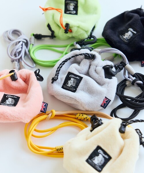 COBMASTER(コブマスター)の「Cobmaster/コブマスター 別注Fluffy Drawstring bag mini ドローストリング ミニバッグ(ショルダーバッグ・レディース・ブラック/グレー/グリーン/ピンク/ベージュ・ONE SIZE)」の13枚目の写真