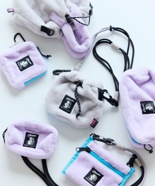 COBMASTER(コブマスター)の「Cobmaster/コブマスター 別注Fluffy Drawstring bag mini ドローストリング ミニバッグ(ショルダーバッグ・レディース・ブラック/グレー/グリーン/ピンク/ベージュ・ONE SIZE)」の16枚目の写真