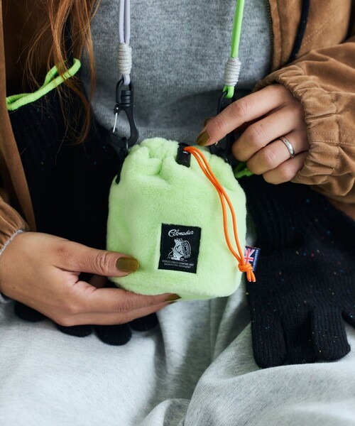 COBMASTER(コブマスター)の「Cobmaster/コブマスター 別注Fluffy Drawstring bag mini ドローストリング ミニバッグ(ショルダーバッグ・メンズ・ブラック/グレー/グリーン/ピンク/ベージュ・ONE SIZE)」の20枚目の写真