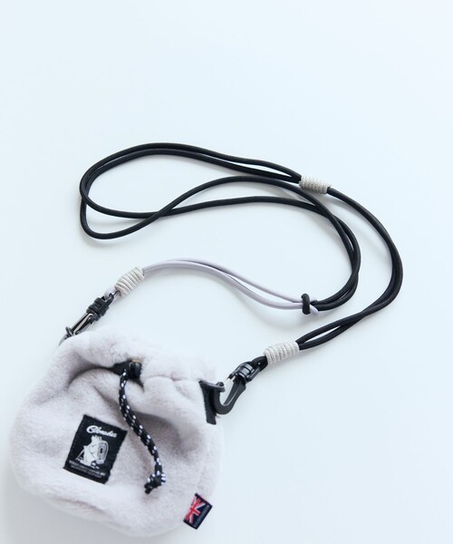 COBMASTER(コブマスター)の「Cobmaster/コブマスター 別注Fluffy Drawstring bag mini ドローストリング ミニバッグ(ショルダーバッグ・メンズ・ブラック/グレー/グリーン/ピンク/ベージュ・ONE SIZE)」の15枚目の写真