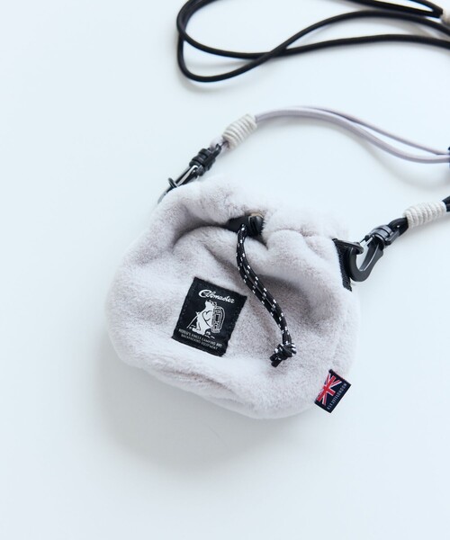 COBMASTER(コブマスター)の「Cobmaster/コブマスター 別注Fluffy Drawstring bag mini ドローストリング ミニバッグ(ショルダーバッグ・メンズ・ブラック/グレー/グリーン/ピンク/ベージュ・ONE SIZE)」の16枚目の写真