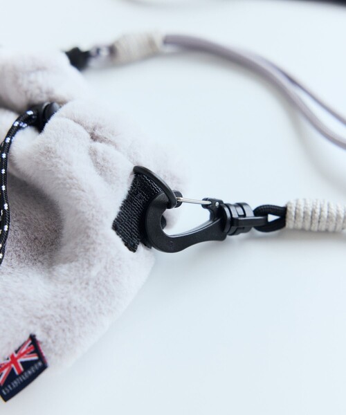 COBMASTER(コブマスター)の「Cobmaster/コブマスター 別注Fluffy Drawstring bag mini ドローストリング ミニバッグ(ショルダーバッグ・メンズ・ブラック/グレー/グリーン/ピンク/ベージュ・ONE SIZE)」の8枚目の写真