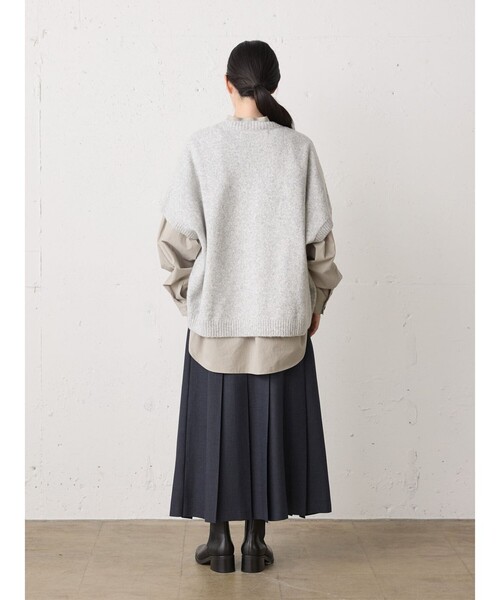 MidiUmi（ミディウミ）の「MidiUmi プリーツスカート（スカート・レディース・ブルー系その他/ブラウン/グレー・FREE）」の10枚目の写真