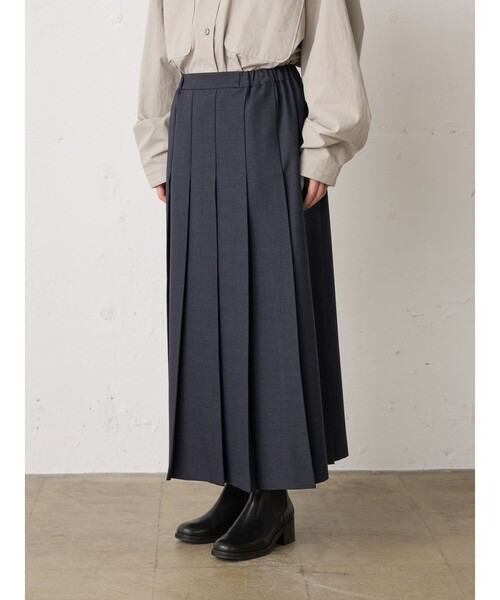 MidiUmi（ミディウミ）の「MidiUmi プリーツスカート（スカート・レディース・ブルー系その他/ブラウン/グレー・FREE）」の12枚目の写真