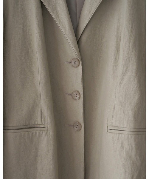 anuke（アンヌーク）の「Ecoleather Tailored Jacket（テーラードジャケット・レディース・ネイビー/アイボリー・36inch/38inch）」の13枚目の写真