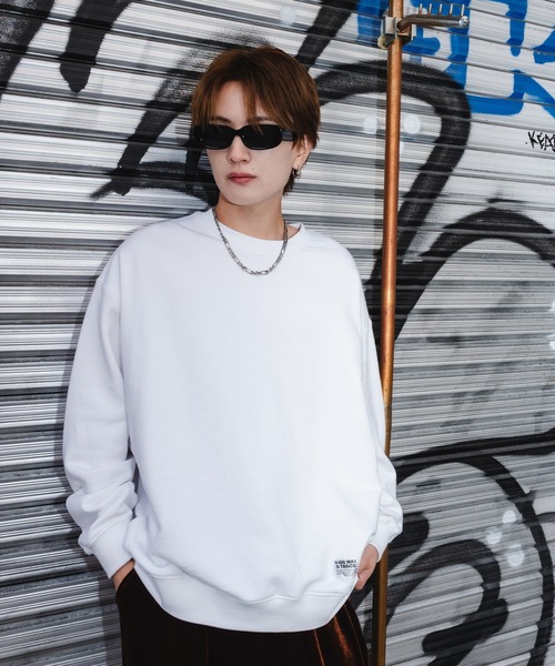 SIDEWAY STANCE（サイドウェイスタンス）の「【SIDEWAY STANCE】ピスネーム 裏毛 トレーナー（スウェット・メンズ・ホワイト/グレー/ブラック・X-LARGE/LARGE/MEDIUM/SMALL）」の4枚目の写真