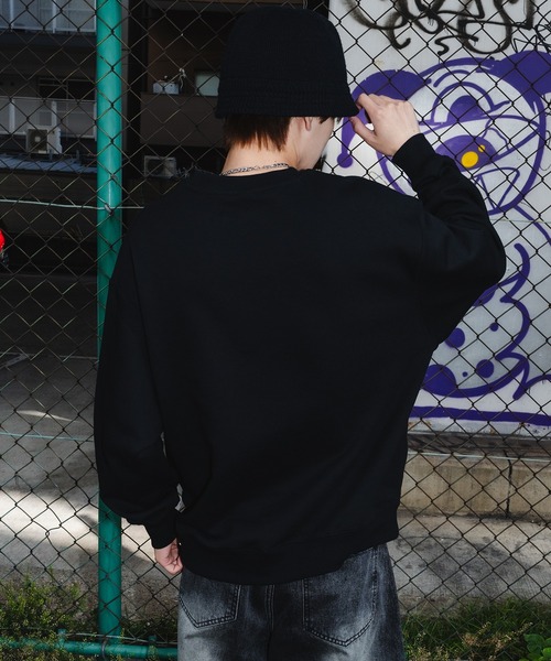 SIDEWAY STANCE（サイドウェイスタンス）の「【SIDEWAY STANCE】ピスネーム 裏毛 トレーナー（スウェット・メンズ・ホワイト/グレー/ブラック・X-LARGE/LARGE/MEDIUM/SMALL）」の10枚目の写真