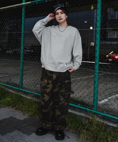 SIDEWAY STANCE（サイドウェイスタンス）の「【SIDEWAY STANCE】ピスネーム 裏毛 トレーナー（スウェット・メンズ・ホワイト/グレー/ブラック・X-LARGE/LARGE/MEDIUM/SMALL）」の16枚目の写真